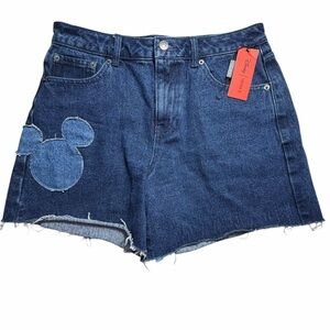 Mickey Mouse Denim Bermuda Shorts women’s size 27 brand new with tags